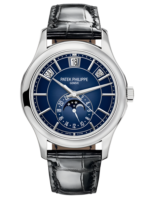 Patek Philippe - Unworn Complications Annual Calendar Moon Phase Blue Dial 5205G-013