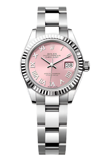 Rolex - Unworn White Gold Datejust 28mm Pink Roman Dial Oyster Bracelet 279174