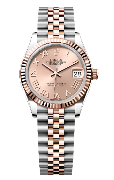 Rolex - Unworn Two Tone Rose Gold Datejust 31mm Pink Roman Dial Jubilee Bracelet 278271