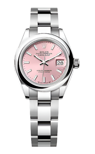 Rolex - Unworn Stainless Steel Datejust 28mm Pink Index Dial Oyster Bracelet 279160