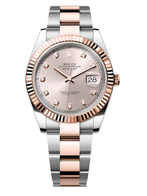 Rolex - Unworn Two Tone Rose Gold Datejust 41mm Sundust Diamond Dial Oyster Bracelet 126331