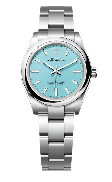 Rolex - Unworn Stainless Steel Oyster Perpetual 31mm Tiffany Blue Dial 277200