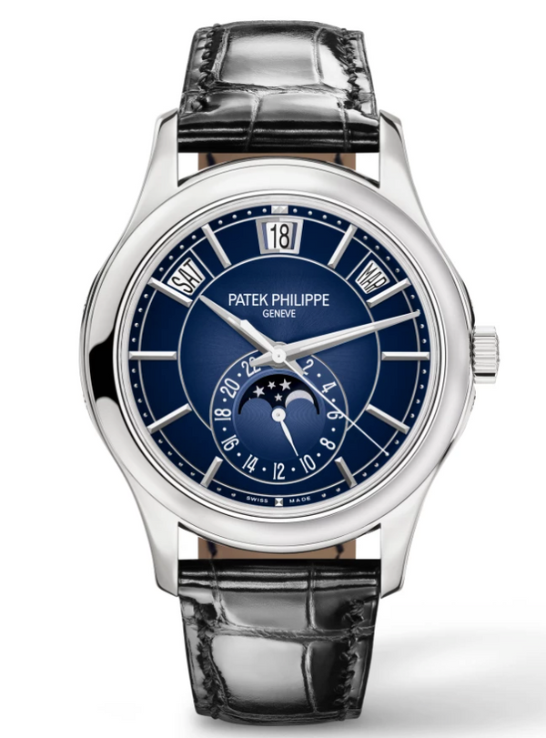 Patek Philippe - Unworn Complications Moon Phase White Gold Blue Dial 5205g-013