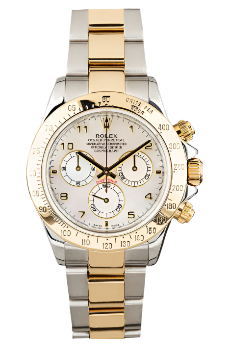 Rolex - Pre-owned Two Tone Daytona Mother of Pearl (MOP) Dial 116523