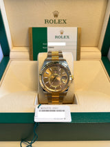 Rolex - Pre-owned Two Tone Sky-Dweller Champagne Dial 326933