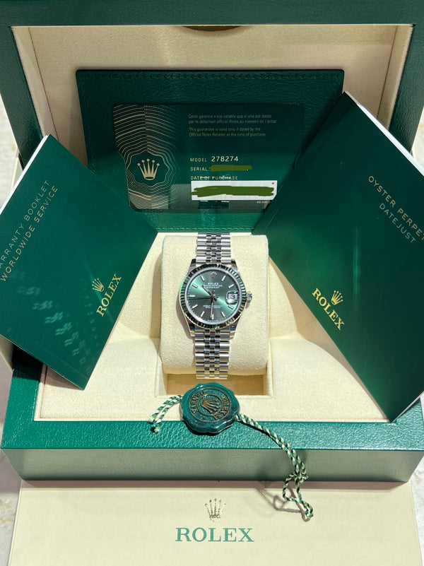 Rolex - Unworn Datejust 31mm Green Dial 278274