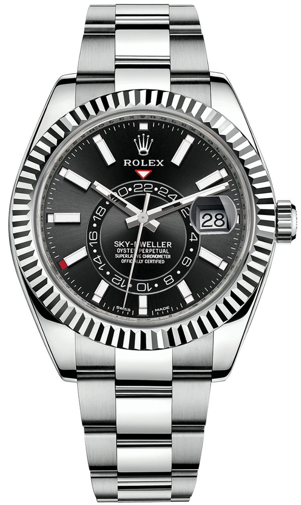 Rolex - Unworn Sky-Dweller Black Dial Oyster Bracelet 326934