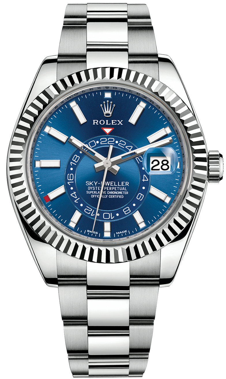 Rolex - Unworn Sky-Dweller Blue Dial Oyster Bracelet 326934